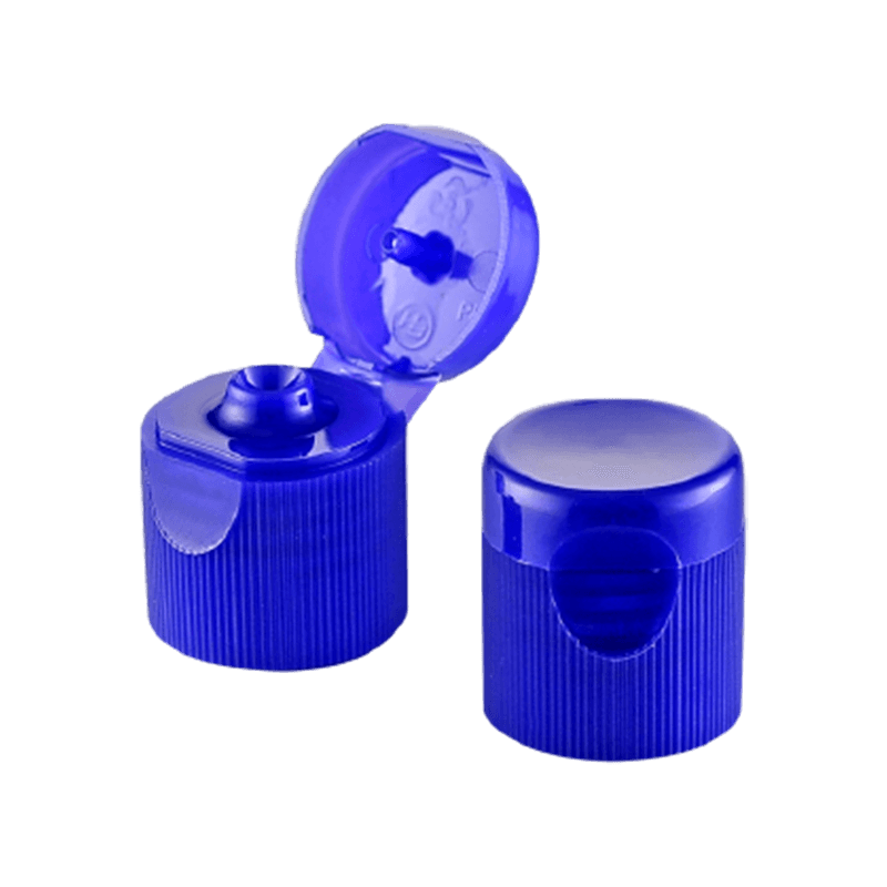 ฝาพลิกด้านบนพลาสติกสีน้ำเงินเข้มสำหรับชีวเวชศาสตร์