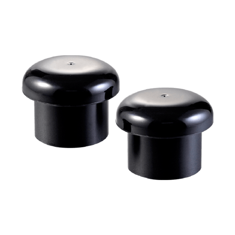 ฝาเกลียวพลาสติกสีดำด้าน