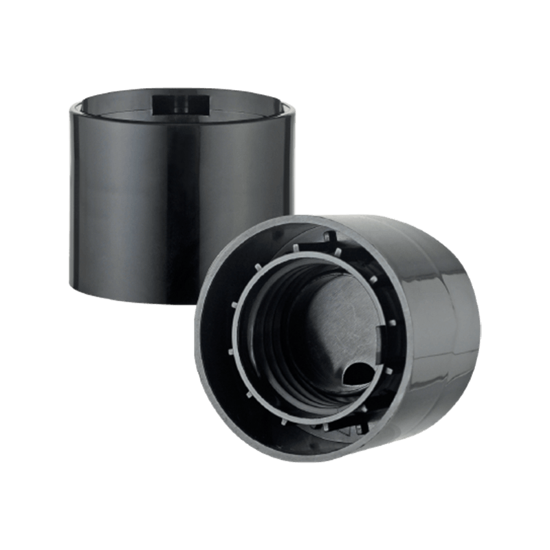 ฝาด้านบนจานพลาสติก pp สีดำสำหรับใส่ผงซักฟอก